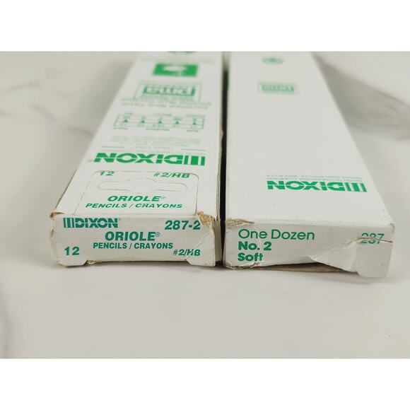 Dixon Oriole #287 #287 24 Pencils Crayons #2/HB Made USA x2 Boxes Vintage - Picture 10 of 10